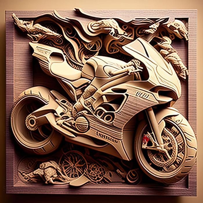 3D модель Ducati 1199 Panigale R (STL)